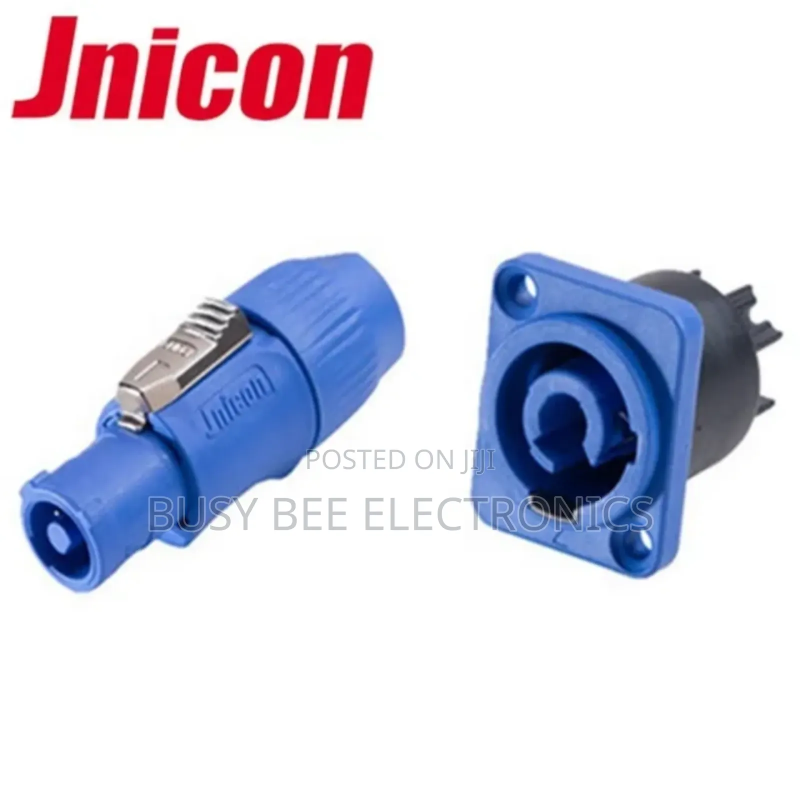 Blue Male and Female Powercon