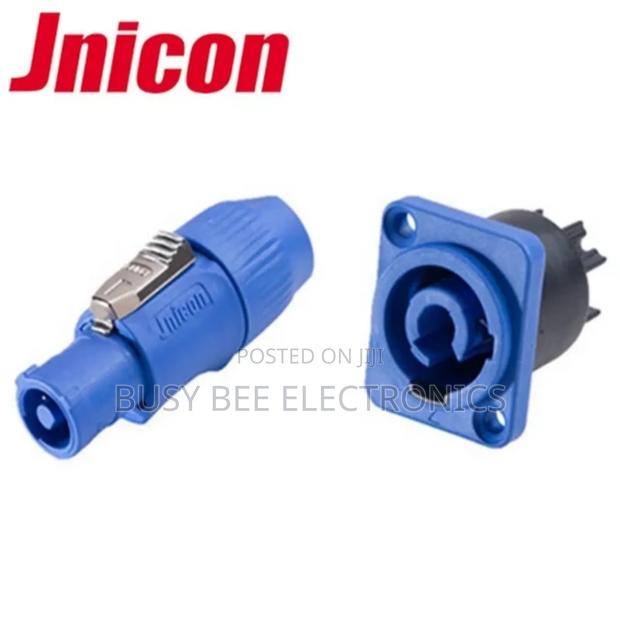 Blue Male and Female Powercon