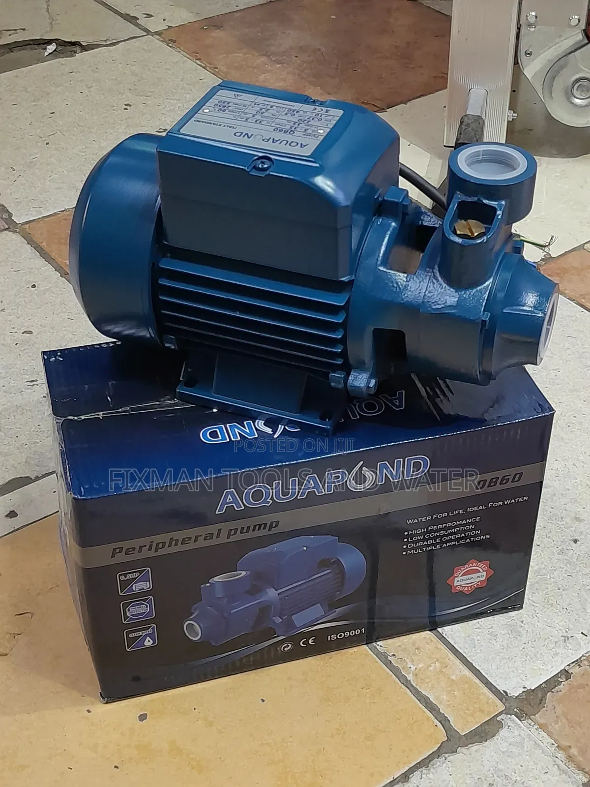 Copper Coiled Aquapond Water Pump 1 Hp Italy 65m Head
