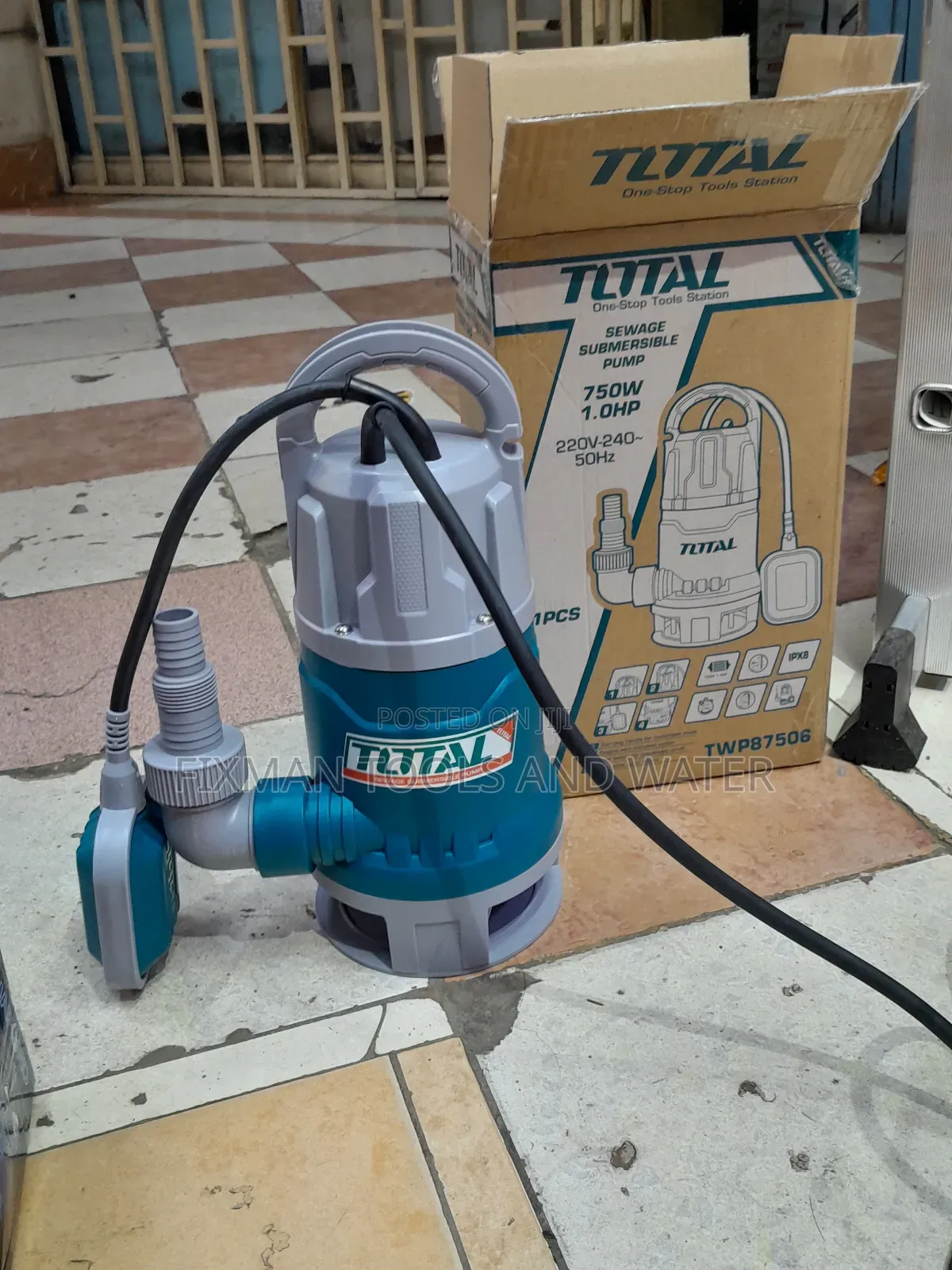 Total Sewage Pump 1 HP Submersible Water Pump