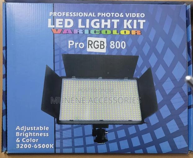 Rechargable LED RGB Panel Camera Light 800 KIT With Stand - thumbnail 2
