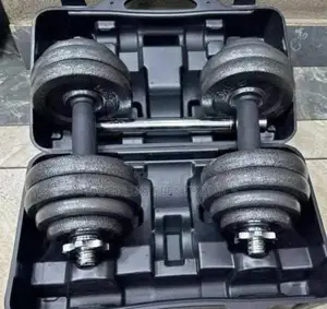 Fitness 20kg Adjustable Dumbell to Barbell Weight Set
