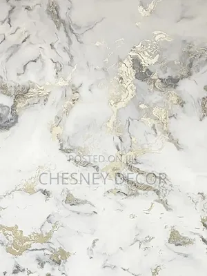 Marble With Metallic Gold Details Wallpaper