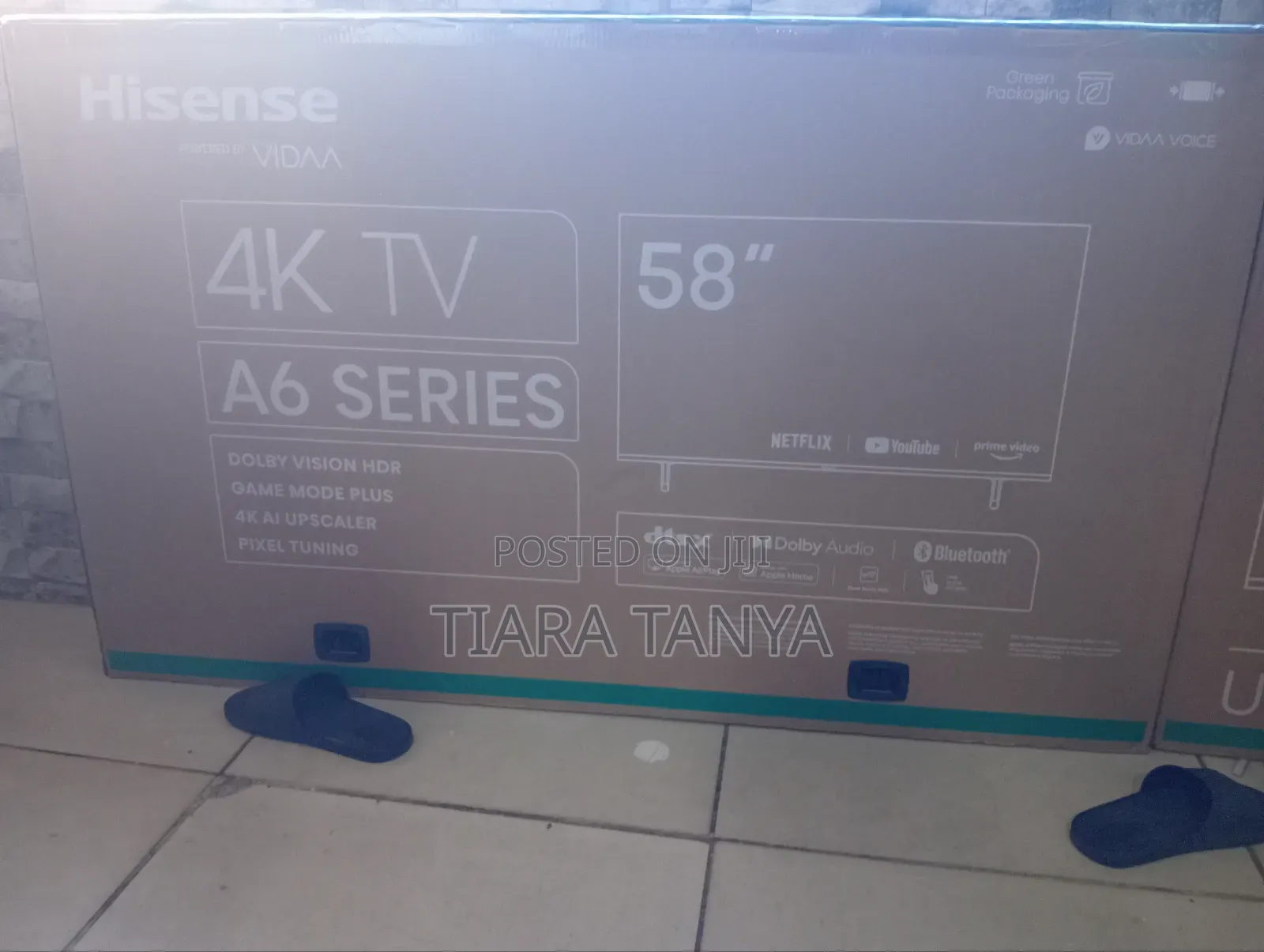 Hisense 58" Inch (58a6k) Vidaa Os Led Frameless Smart