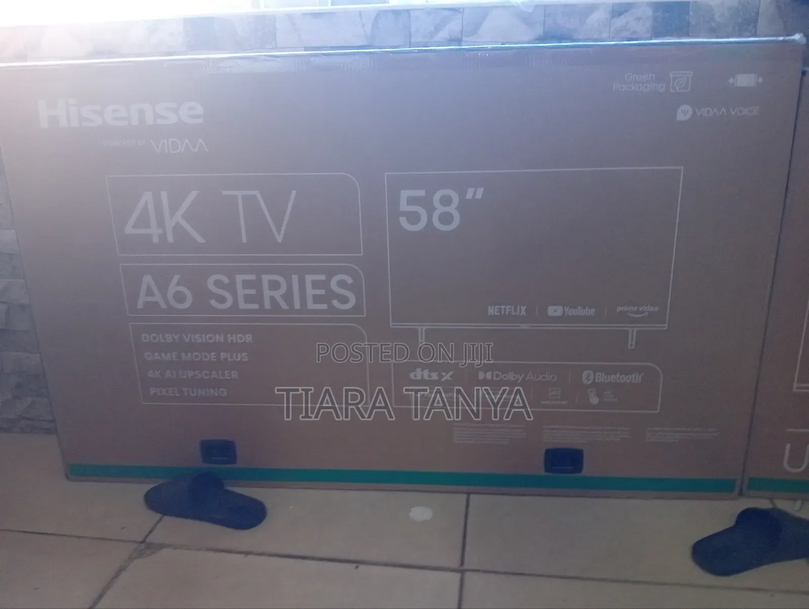 Hisense 58" Inch (58a6k) Vidaa Os Led Frameless Smart