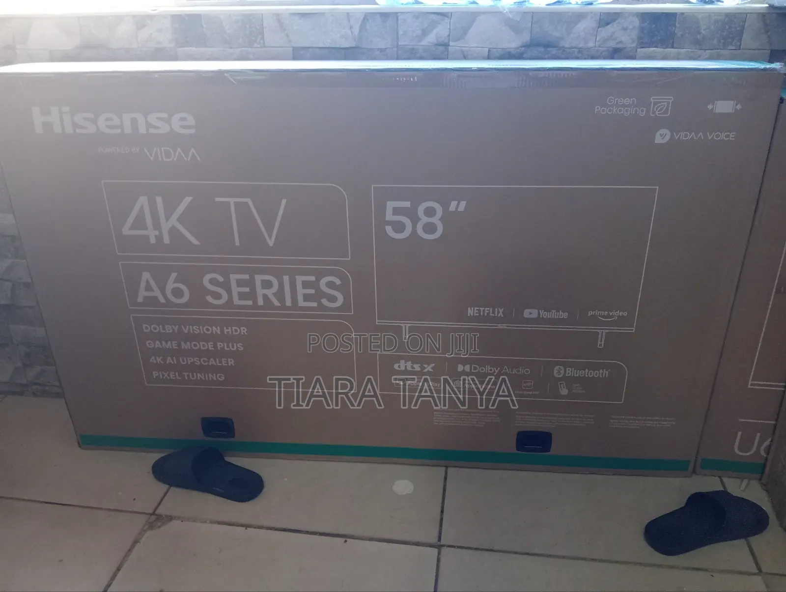 Hisense 58" Inch (58a6k) Vidaa Os Led Frameless Smart