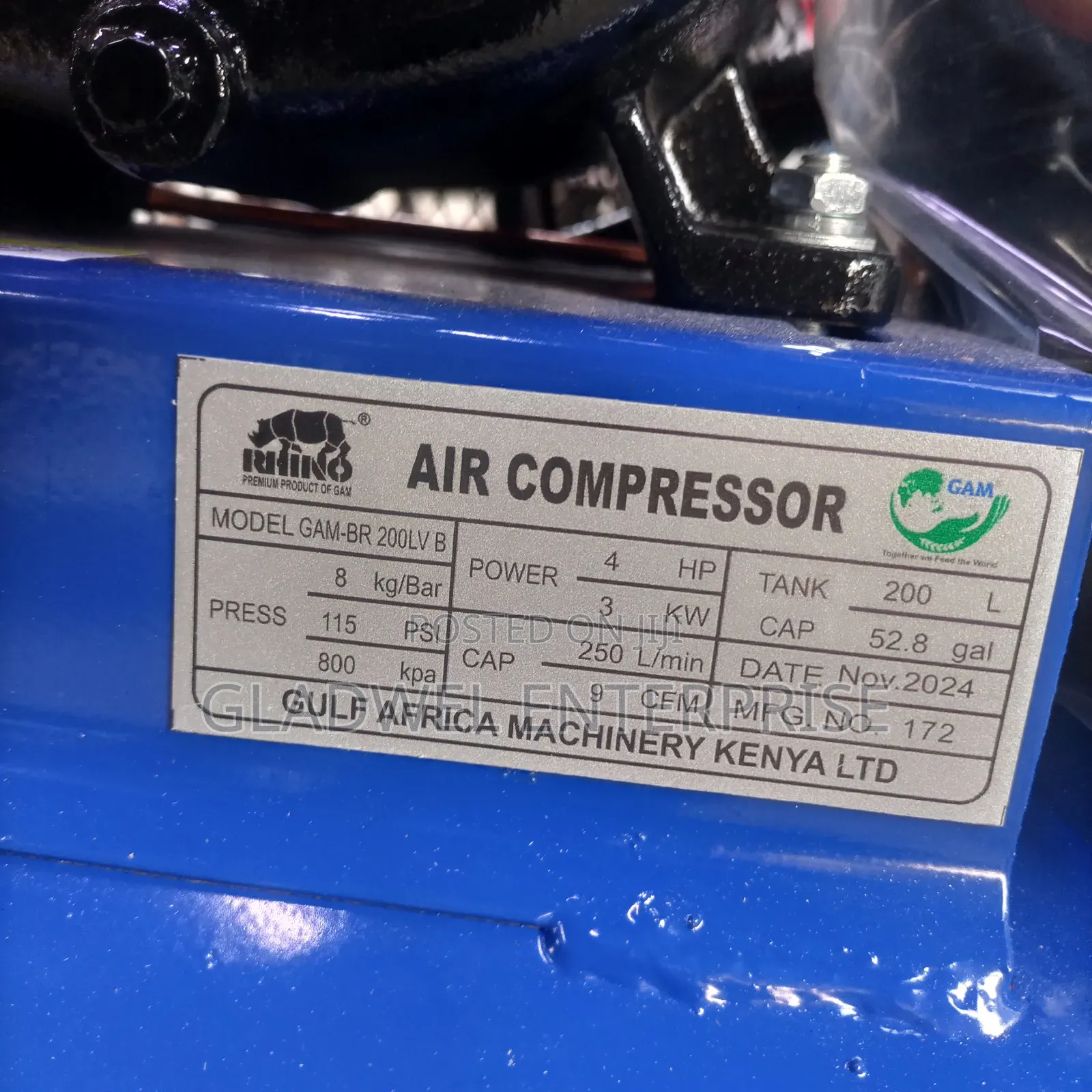 Rhino Air Compressor With 2piston/Air Compressor
