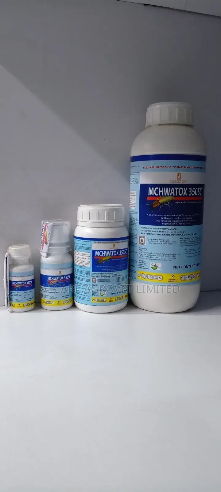 McHwatox 350sc Termicide 15ml, 50ml, 250ml and 1litre