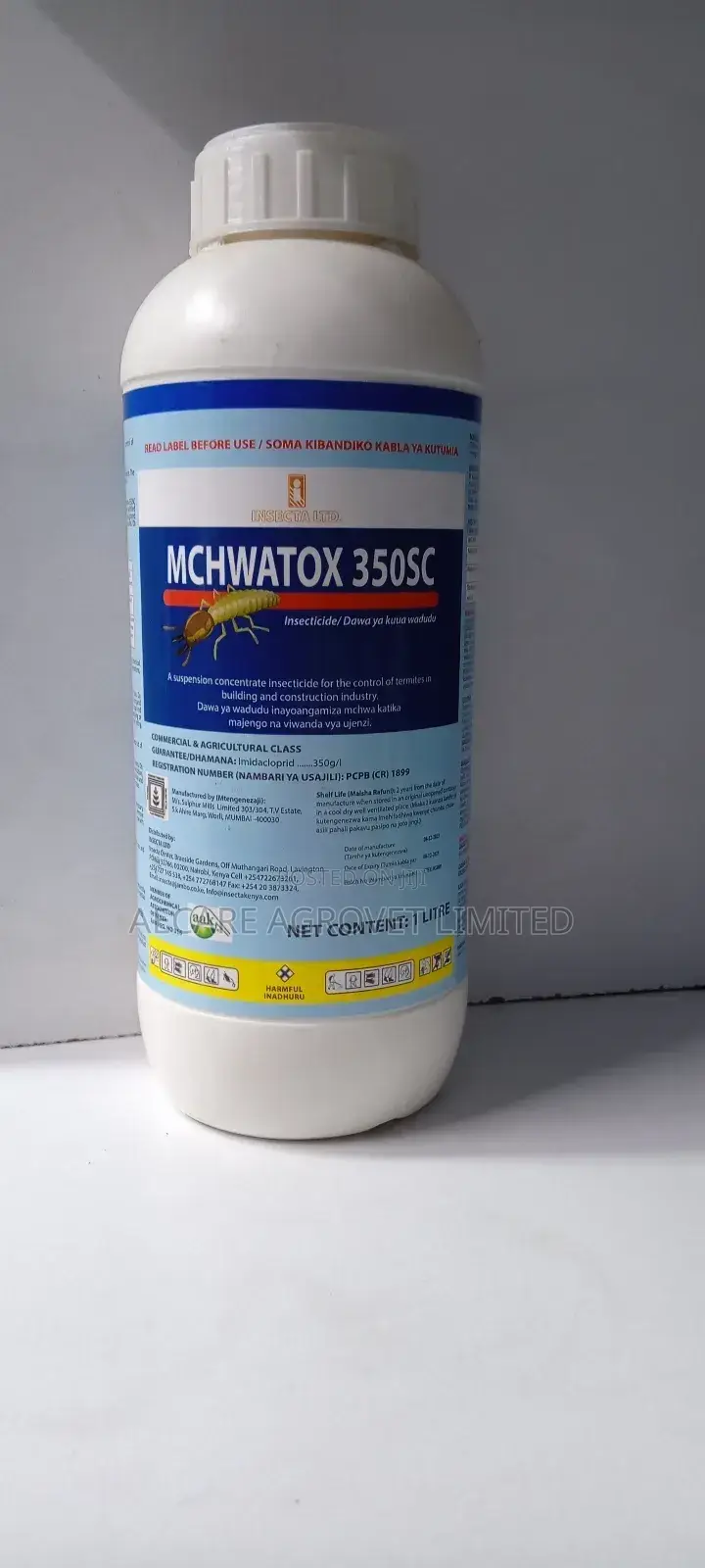 McHwatox 350sc Termicide 15ml, 50ml, 250ml and 1litre