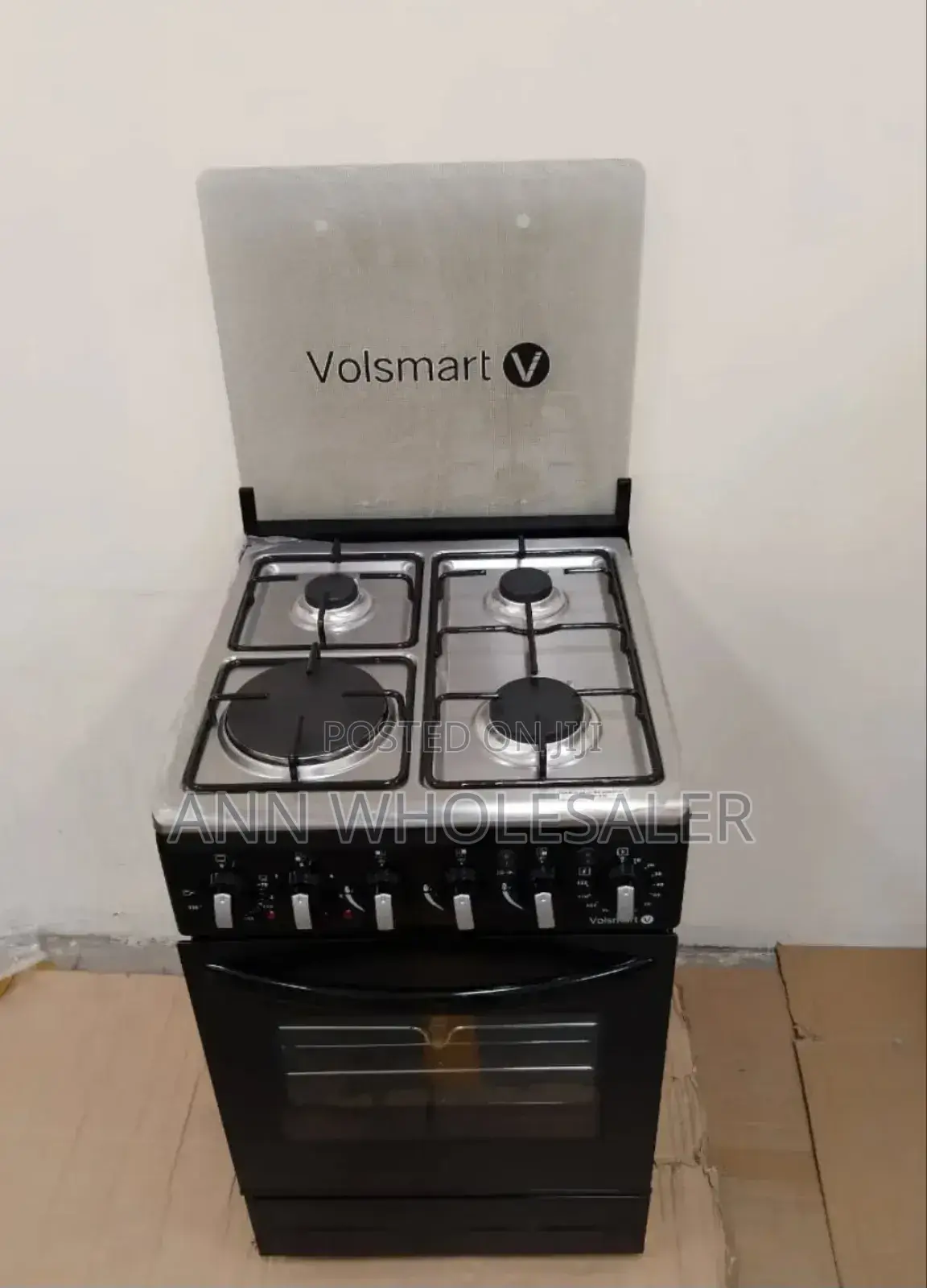 Volsmart 3 Gas With Electric Plate Standing Cooker.