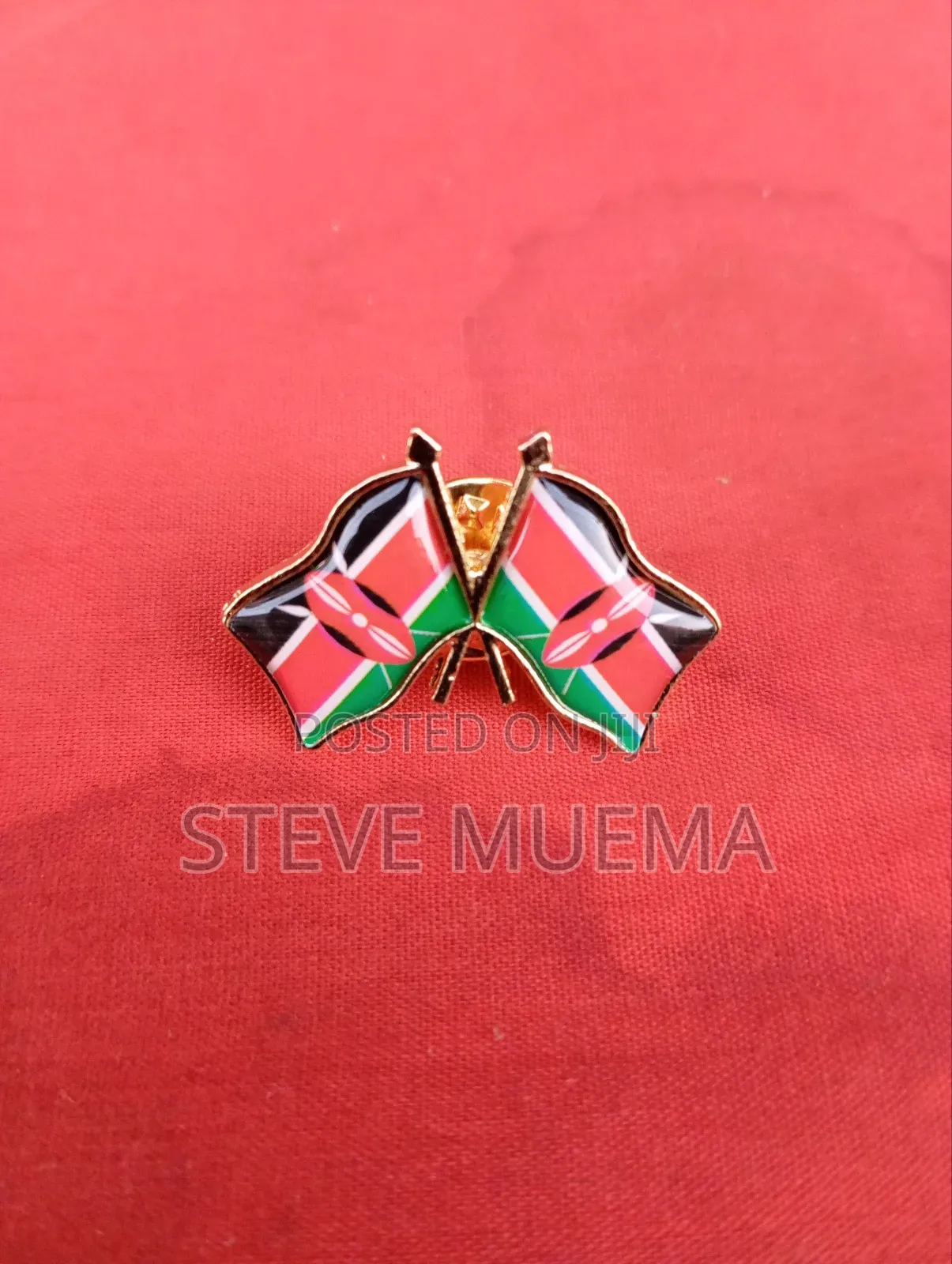 Double Kenya Flag Lapel,