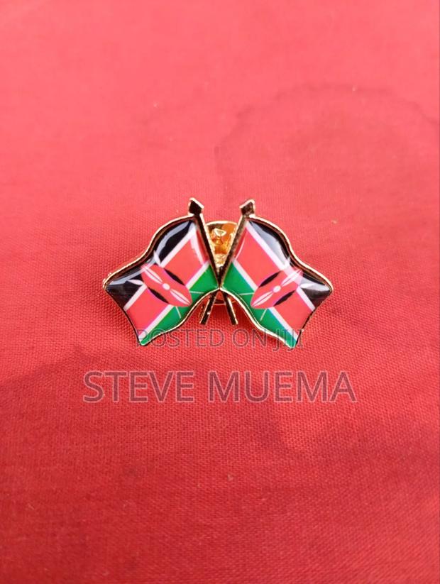 Double Kenya Flag Lapel, - thumbnail 2