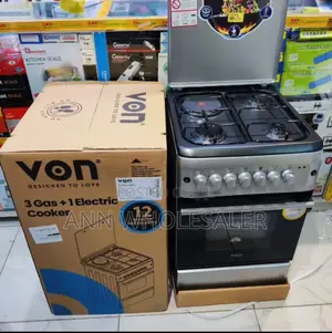 Von 50 by 60 Cooker 3 +1 With Electric Oven.