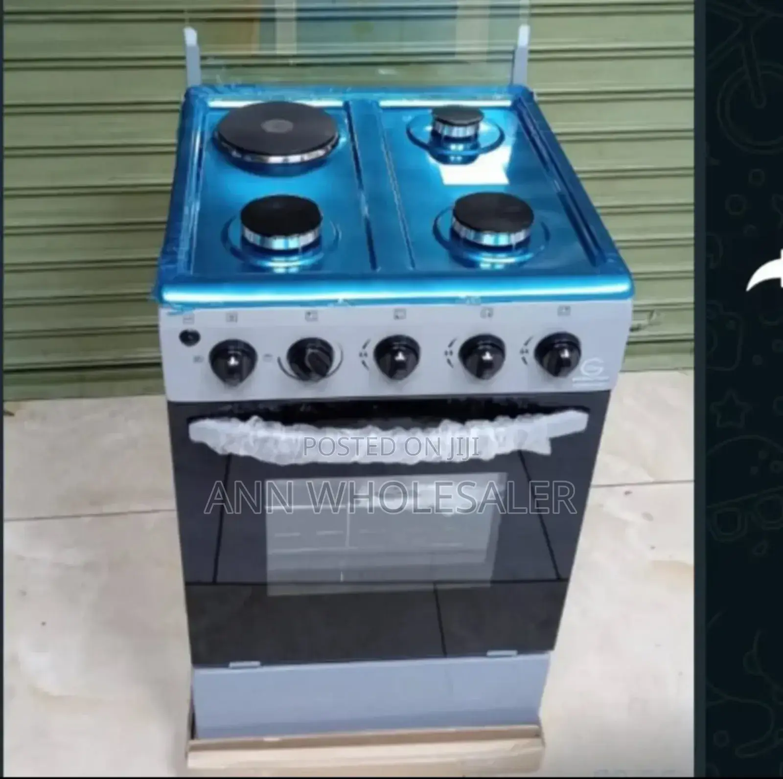 3 +1 Standing Cooker With Electric Oven Jet.