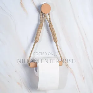 Hemp Rope With Bamboo Tissue Holder