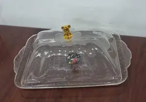 Acrylic Clear Tray + Cover Now ( Cake /Snacks Cover )