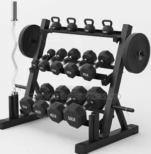 New Dumbbells Rack & Barbell Stand