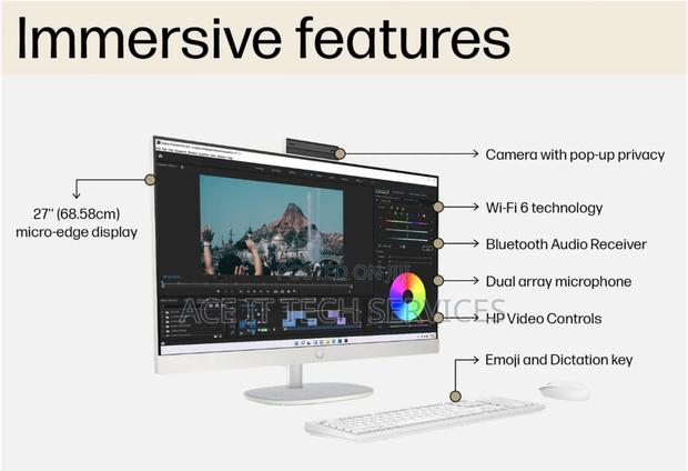 New Desktop Computer HP Pavilion 27 16GB Intel Core I7 SSD 1T - thumbnail 3