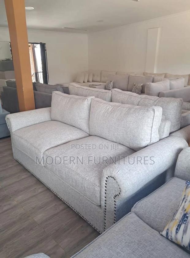 Elegant Light Grey 3 Seater Sofa - main view