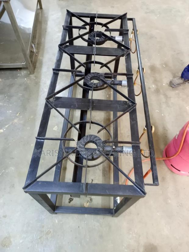Mild Steel Three Burner Cooker - main view