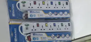 2500W Power Extension For TV Computers Fridge 3M 5way Marken