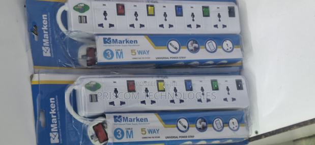 2500W Power Extension For TV Computers Fridge 3M 5way Marken - thumbnail 5