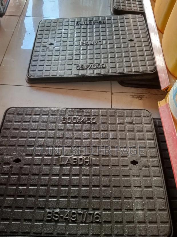 Heavy Duty Manhole Cover Cast Iron (450*600) - thumbnail 2