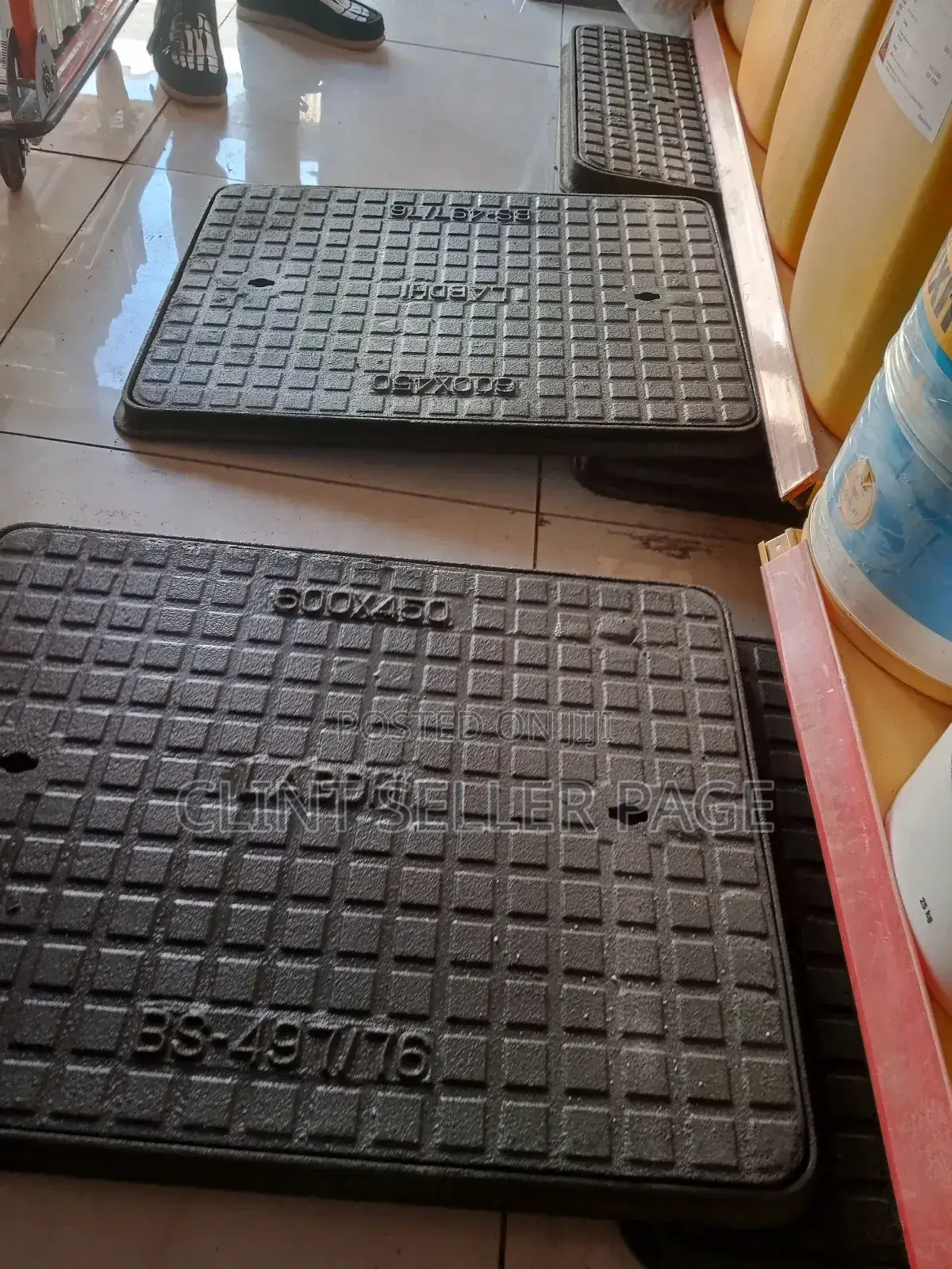 Heavy Duty Cast Iron Manhole Cover(450*600)