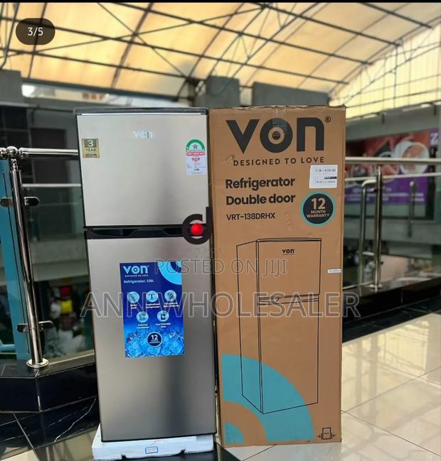 Vo 138 Liters Double Door Fridge