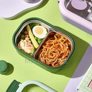 1000 Ml Multicolor Bento Lunch Box With 2 Compartmen - thumbnail 2