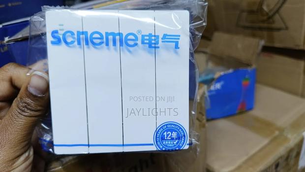 4 Gang 2 Way Home Electrical Power Wall Light Switches