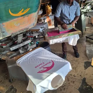Pink Screen Printing on T Shirts