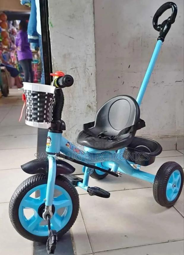 Kids Tricycle With Push Handle - main view