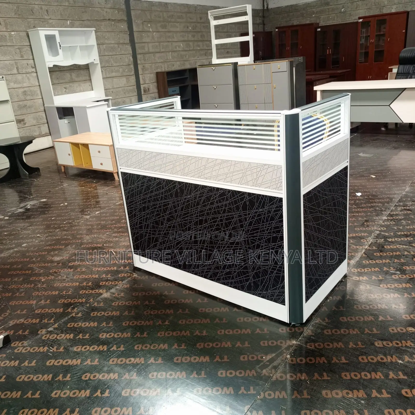 Single User Office Workstation (Gray White Color)