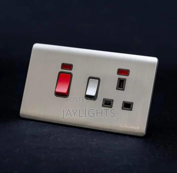 Gold Cooker Electrical Sockets Wall Switches Socket