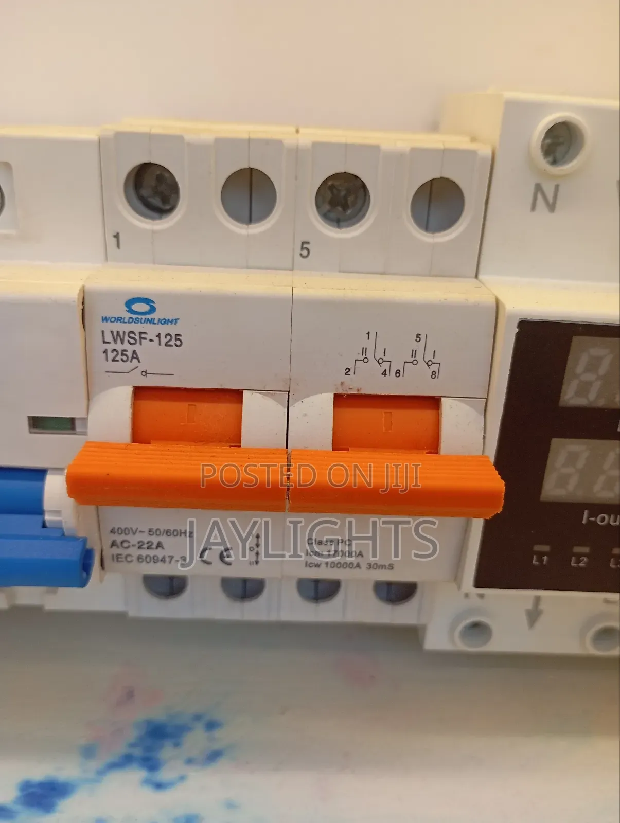 125A Change Over Changeover Switch 2 Pole