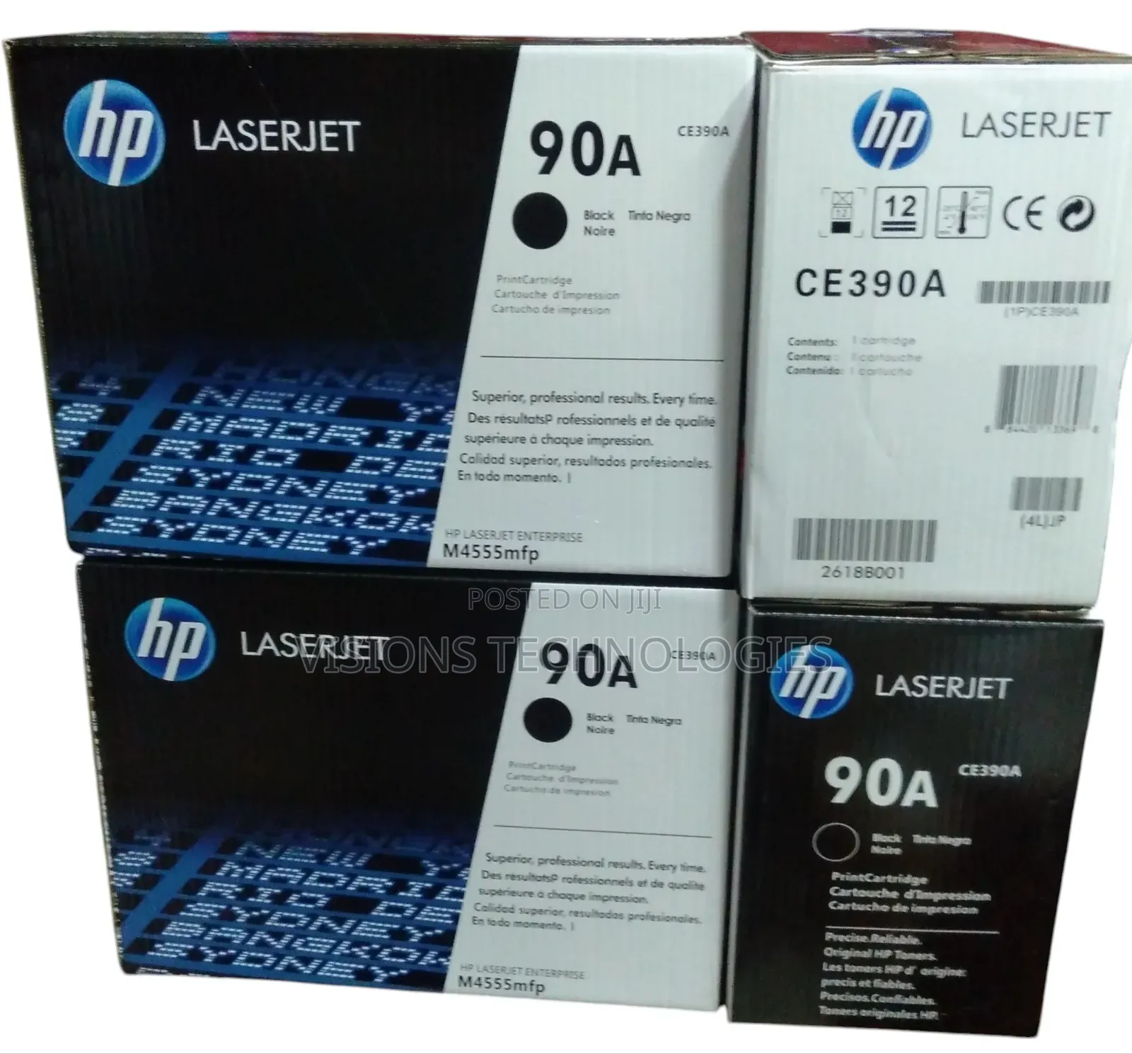 Ce390a -Hp 90A Black Toner