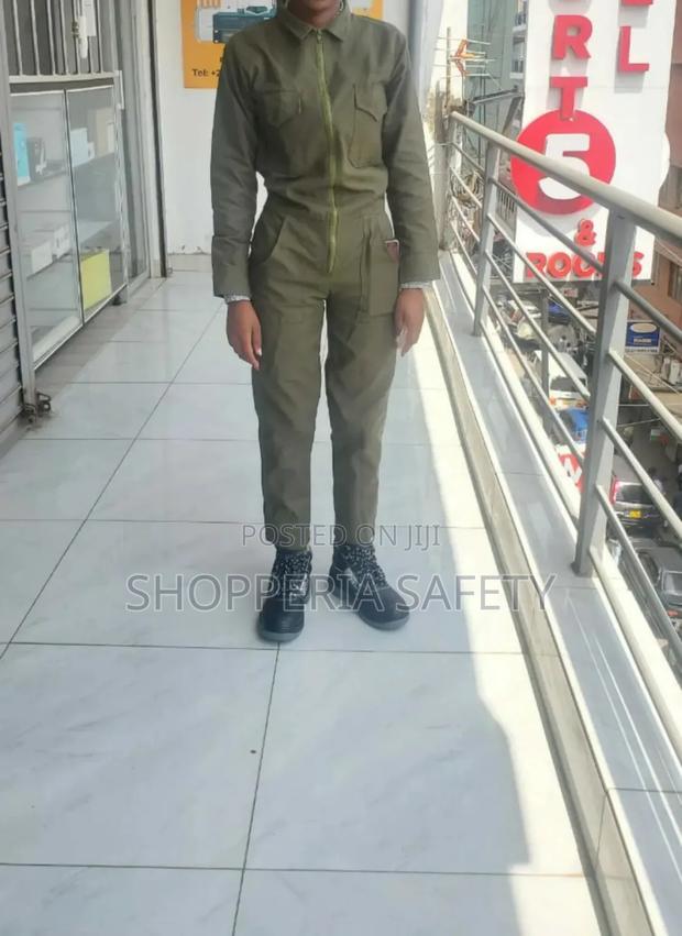 Jungle Green Kids Overalls - main view