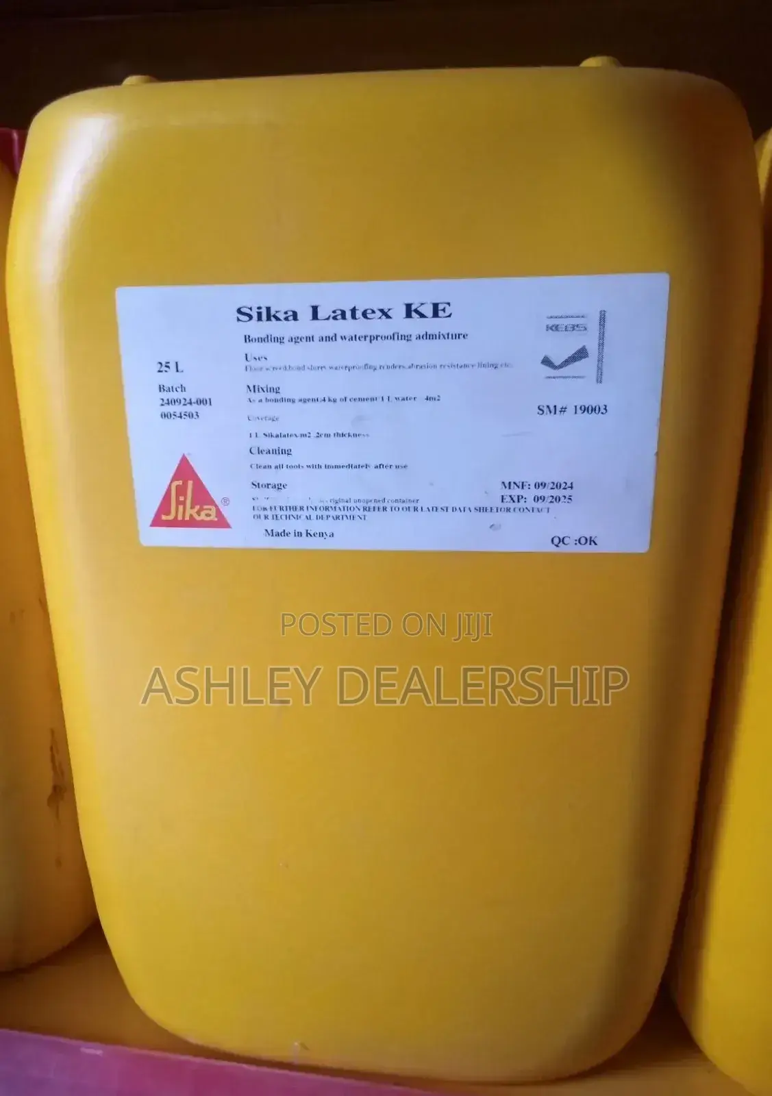 Sikalatex Ke 25 Kg Bonding Agent