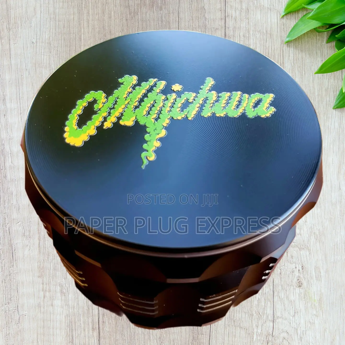MBICHWA Metallic Four Layer Grinder With Grip 69mm - Black
