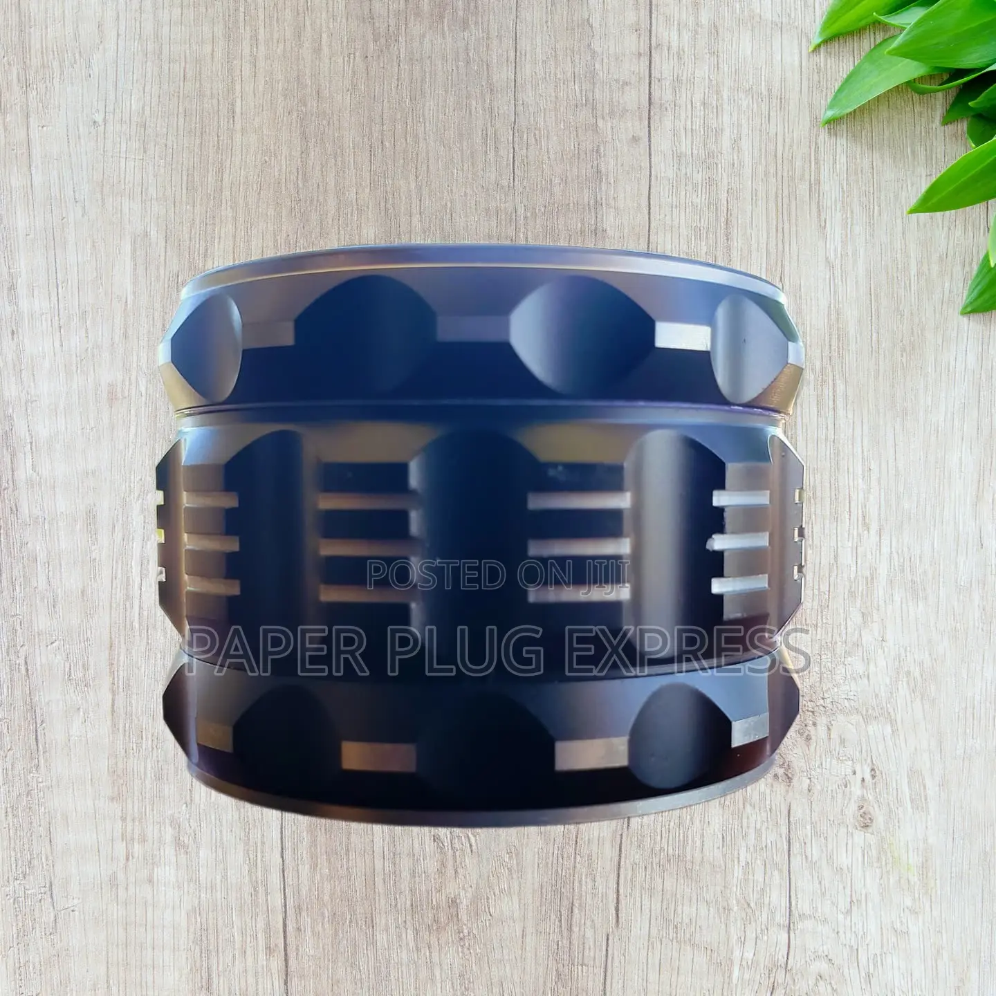 MBICHWA Metallic Four Layer Grinder With Grip 69mm - Black