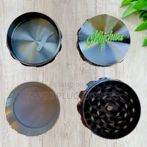MBICHWA Metallic Four Layer Grinder With Grip 69mm - Black