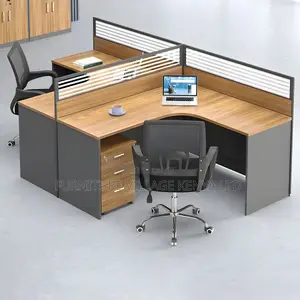 Modern 2-Way Curved Office Workstation