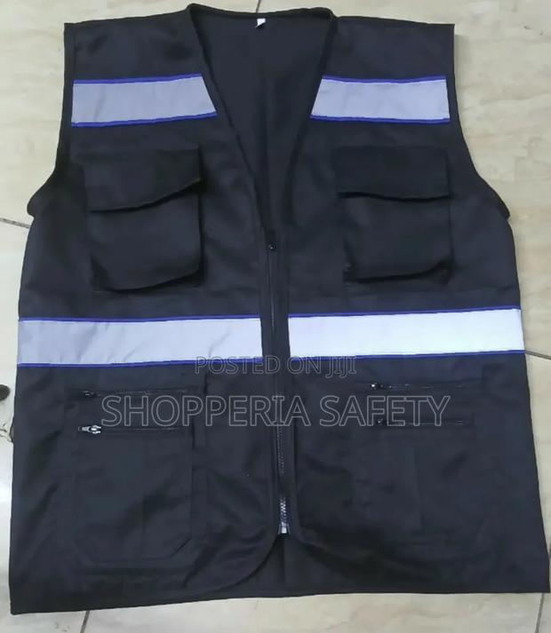 Customized Black Reflector Vest - main view