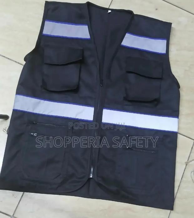 Customized Black Reflector Vest - thumbnail 2