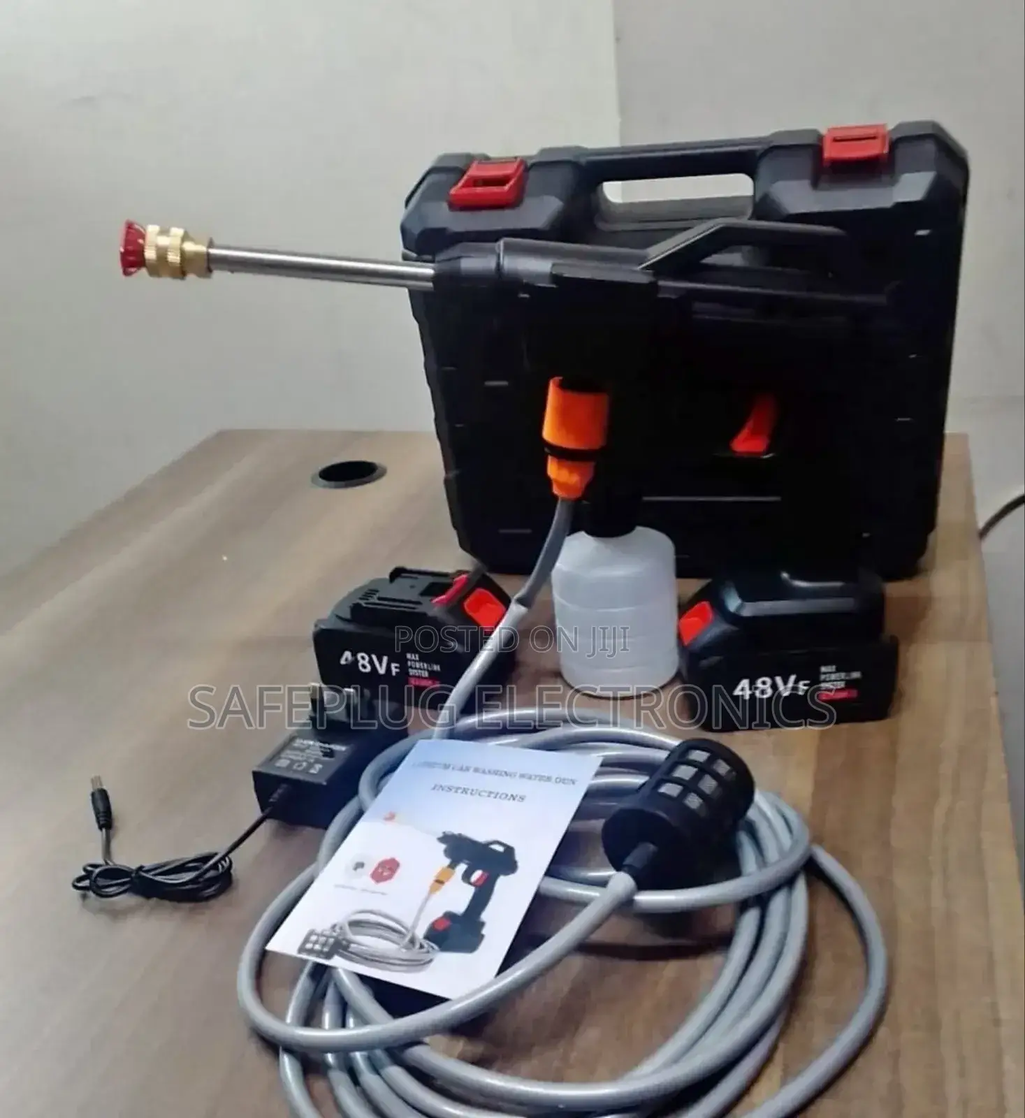 Wireless Carwash Spray Gun With Portable Lithium Battery