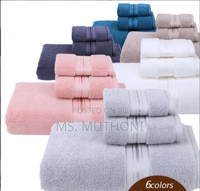 Egyptian Cotton Towel Set Bath Towel and Face Towe