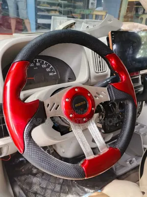Toyota Car Installed With Red or Blue Momo Steering Wheel