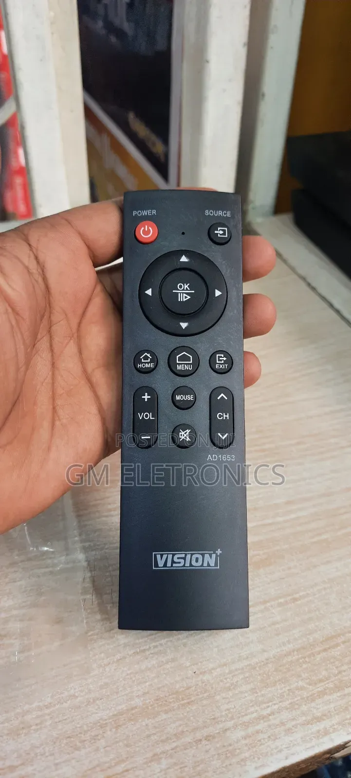 Vision+ Remote Control for Vision+ Smart TVS- AAA Batteries