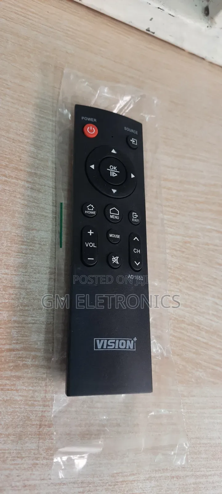 Vision+ Remote Control for Vision+ Smart TVS- AAA Batteries